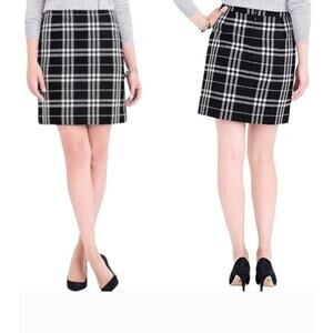 J.Crew Factory Twill Plaid pencil Skirt Size 0